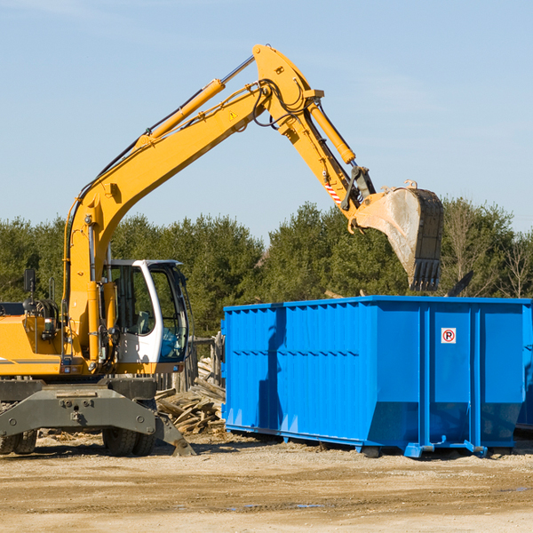 can i choose the location where the residential dumpster will be placed in Rooseveltown